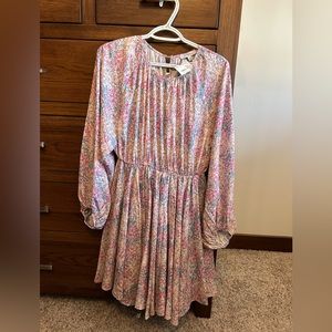 Polagram floral print long sleeved dress size Small